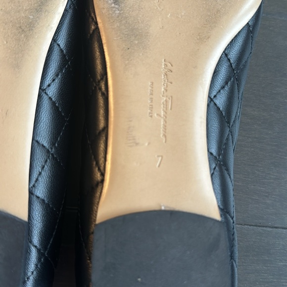 Ferragamo ballet flats in quilted leather - Picture 8 of 13